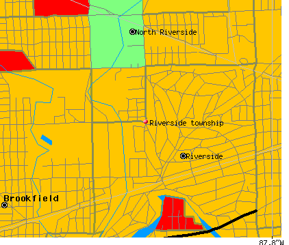 Riverside township, IL map