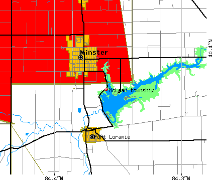 McLean township, OH map