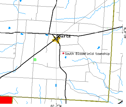 South Bloomfield township, OH map