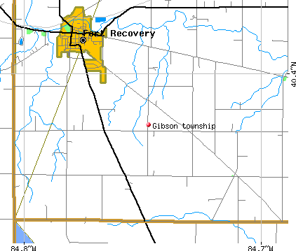 Gibson township, OH map