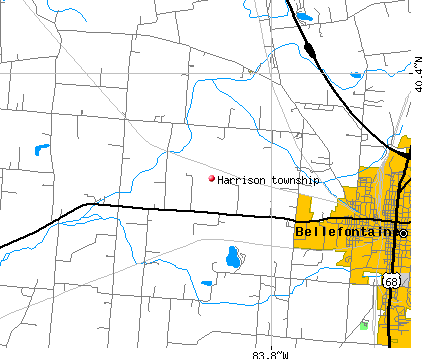 Harrison township, OH map