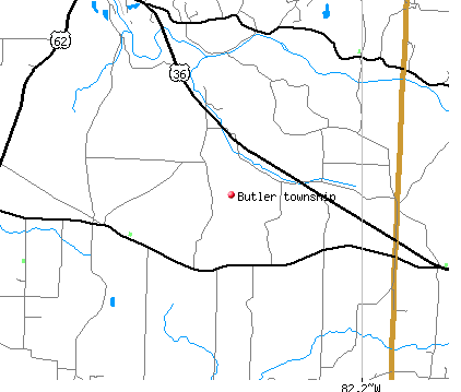 Butler township, OH map