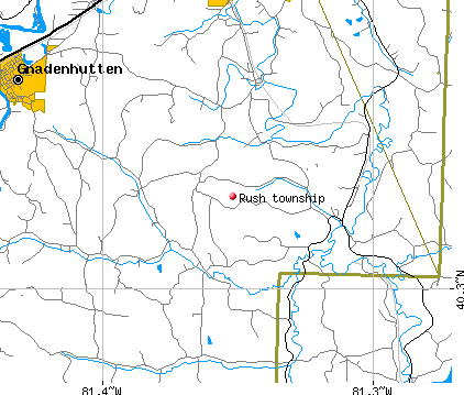Rush township, OH map