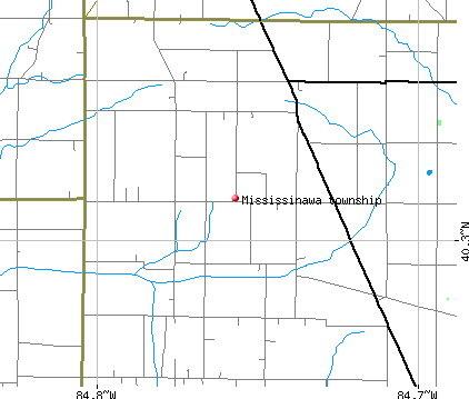 Mississinawa township, OH map