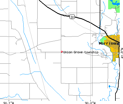 Union Grove township, IL map