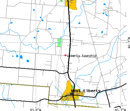 Liberty township, OH map