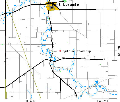 Cynthian township, OH map