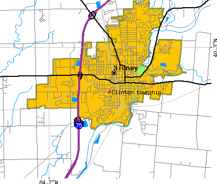 Clinton township, OH map