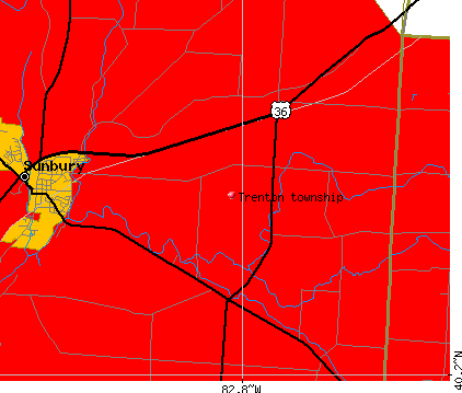 Trenton township, OH map