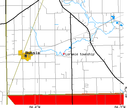 Loramie township, OH map