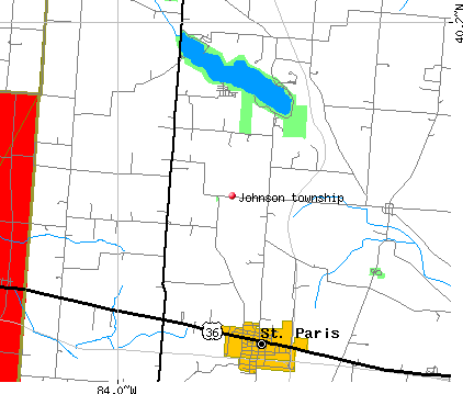 Johnson township, OH map