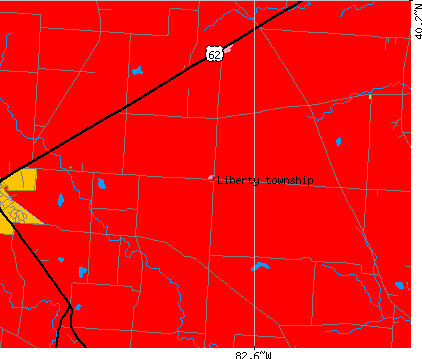 Liberty township, OH map