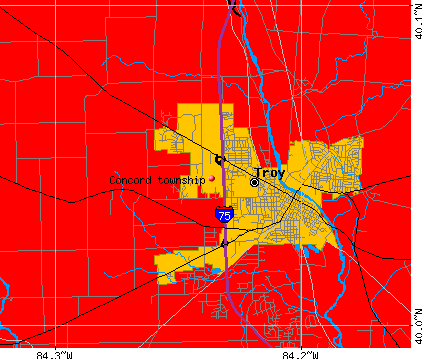 Concord township, OH map