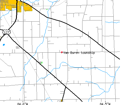 Van Buren township, OH map