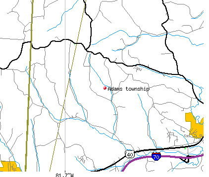 Adams township, OH map