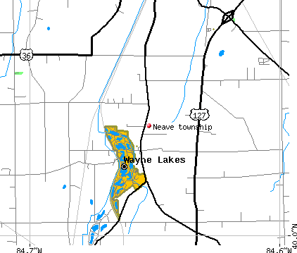 Neave township, OH map