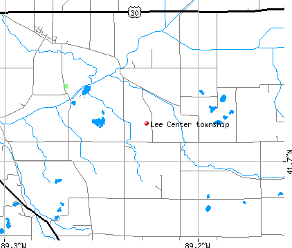 Lee Center township, IL map