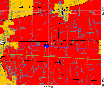 Etna township, OH map