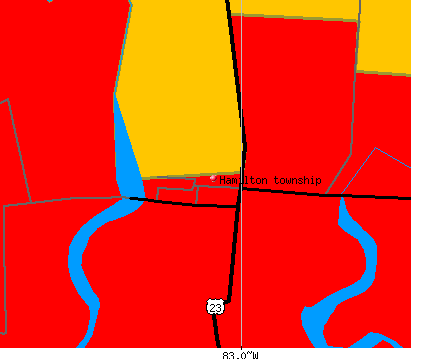 Hamilton township, OH map