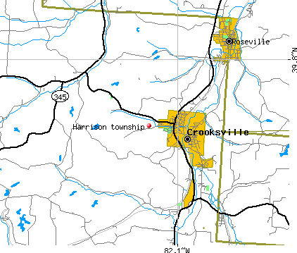 Harrison township, OH map