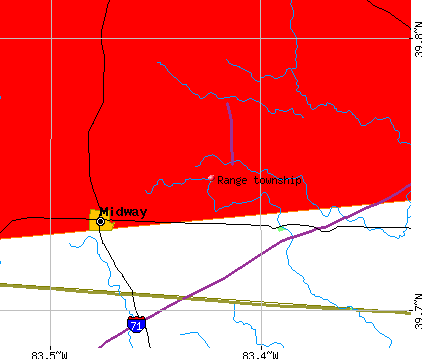 Range township, OH map