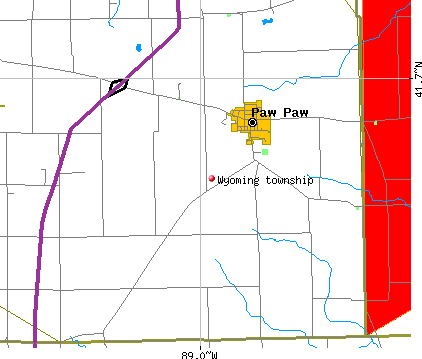 Wyoming township, IL map
