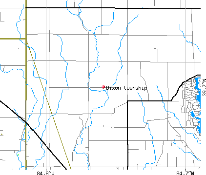 Dixon township, OH map