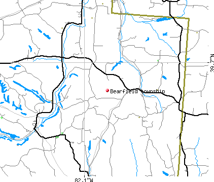 Bearfield township, OH map