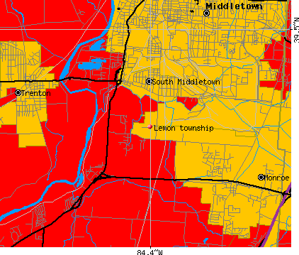 Lemon township, OH map