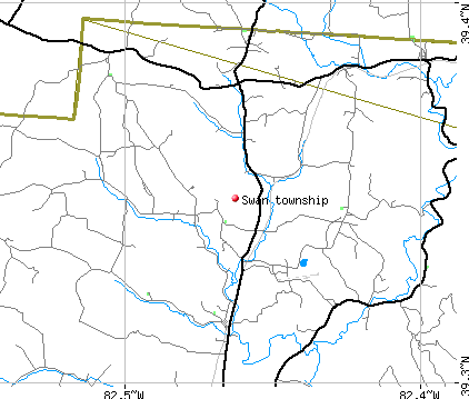 Swan township, OH map