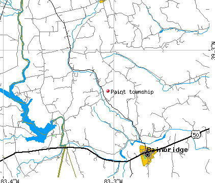 Paint township, OH map