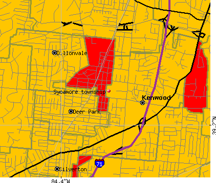 Sycamore township, OH map