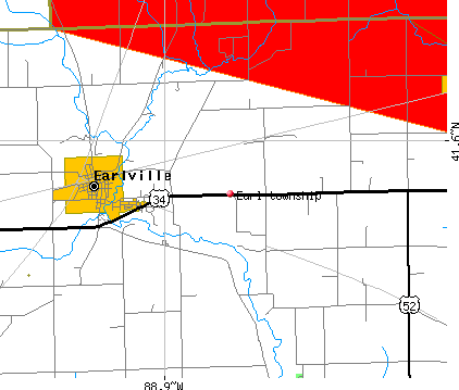 Earl township, IL map