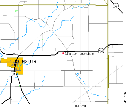 Clarion township, IL map