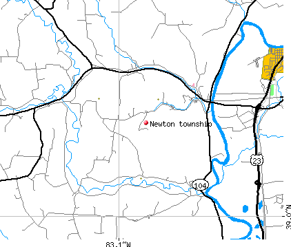 Newton township, OH map