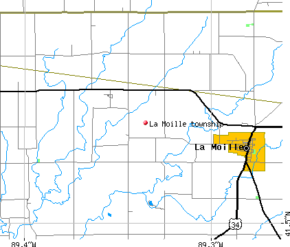 La Moille township, IL map