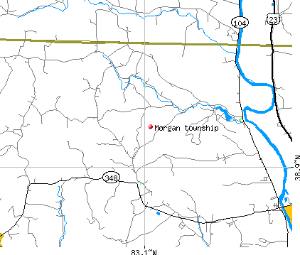 Morgan township, OH map