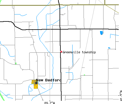 Greenville township, IL map