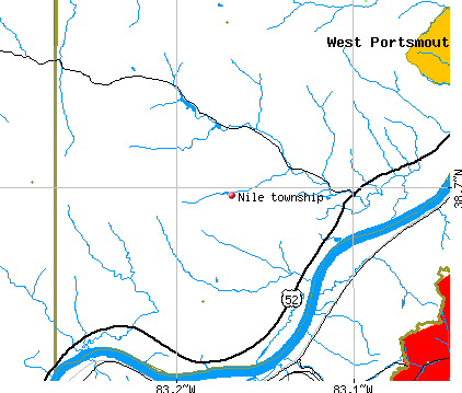 Nile township, OH map