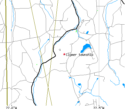 Clymer township, PA map