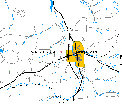 Richmond township, PA map
