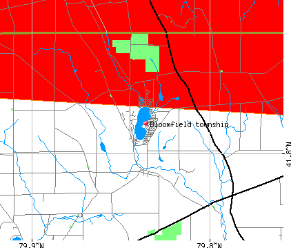 Bloomfield township, PA map