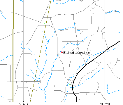 Eldred township, PA map