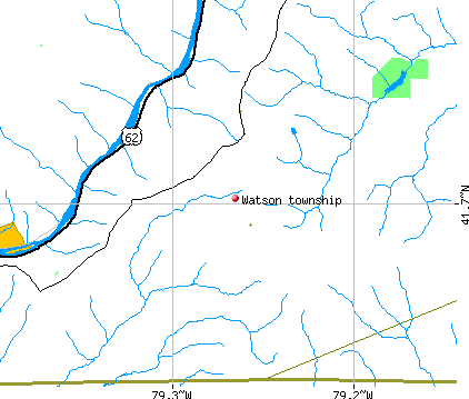 Watson township, PA map