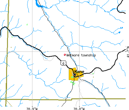 Wetmore township, PA map