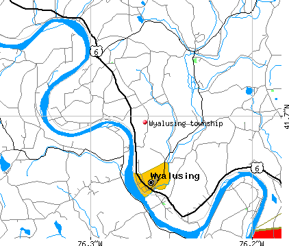 Wyalusing township, PA map