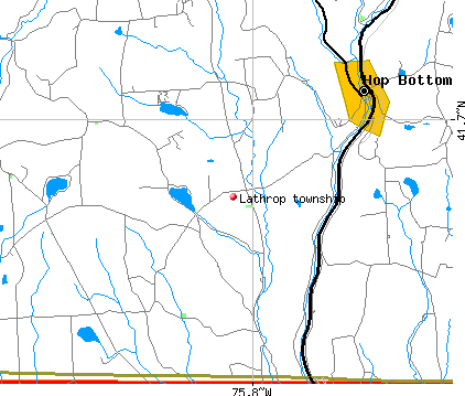 Lathrop township, PA map
