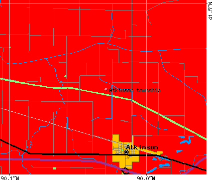 Atkinson township, IL map