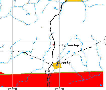Liberty township, PA map