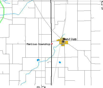 Manlius township, IL map
